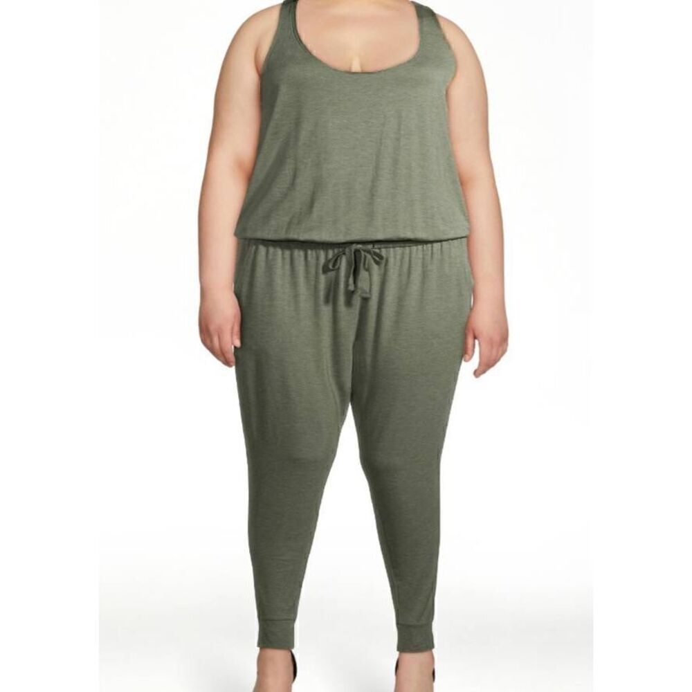 Secret Treasure 2X (18W-20W) GREY jumpsuit